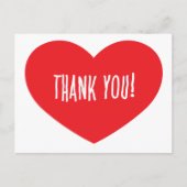 DANK U RODE HARTAPPRECIATIEVERLIES VRIENDSCHAP S BRIEFKAART (Voorkant)