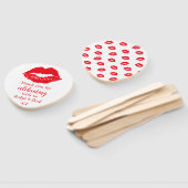 Dank u rode kussen gepersonaliseerd handwaaier (Niet-gemonteerd)