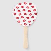 Dank u rode kussen gepersonaliseerd handwaaier (Achterkant)