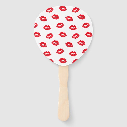 Dank u rode kussen gepersonaliseerd handwaaier (Achterkant)