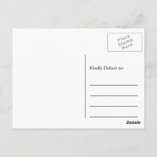 Dank u - Romantic Chic Floral Wrapped Briefkaart (Achterkant)