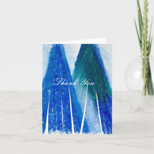 Dank u rond - Dancin van het Blauwe Licht Bedankkaart (Voorkant)