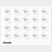 dank u ronde sticker (Vel)