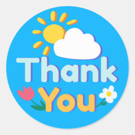 Dank U Ronde Sticker