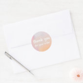 dank u ronde sticker (Envelop)