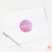 dank u ronde sticker (Envelop)