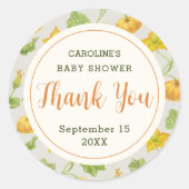 dank u ronde sticker (Voorkant)