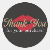 Dank u - Ronde Sticker (Voorkant)