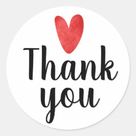 Dank u ronde zakelijke stickers
