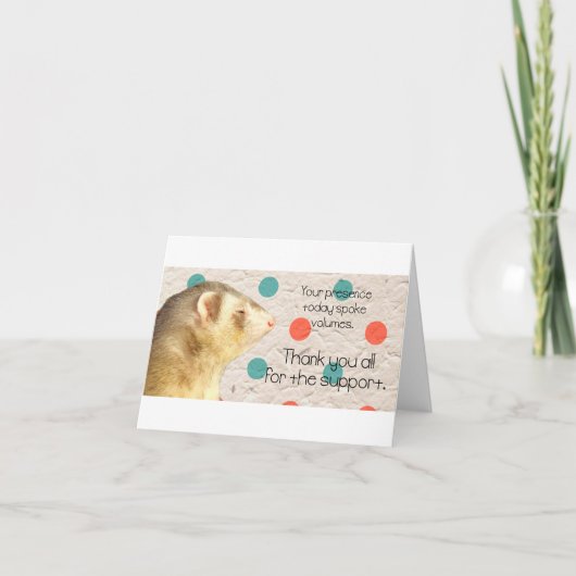 Dank u rondsnuffelen kaart (Voorkant)