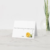 Dank u rood toenam de kaart van de huwelijksnota (Achterkant)