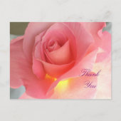 Dank u roos briefkaart (Voorkant)