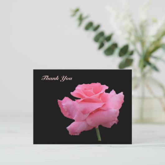 Dank u Roos Briefkaart (Staand voorkant)