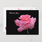 Dank u Roos Briefkaart (Voorkant / Achterkant)