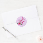 Dank u Roos Love Romantic Ronde Sticker (Envelop)