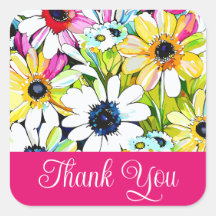 Dank u roos stickers