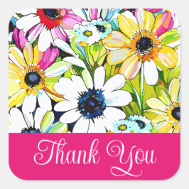 Dank u roos stickers