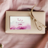 Dank u roze agaat insert kaart sociale links