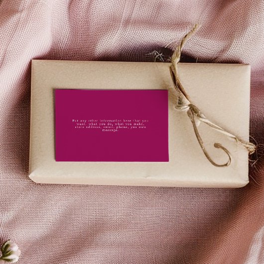 Dank u roze agaat insert kaart sociale links