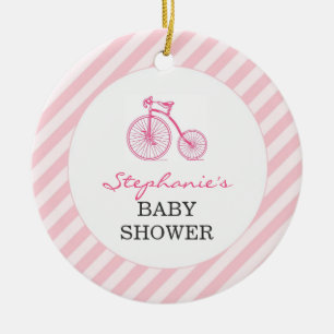 Dank u Roze Baby shower Favor Ornament