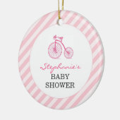 Dank u Roze Baby shower Favor Ornament (Links)