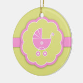 Dank u Roze Baby shower Favor Ornament (Links)