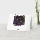 Dank u roze bedankkaart (Achterkant)