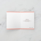 Dank u Roze/Bruine Kaart (Binnen)