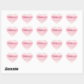 Dank u roze gestreept Stickers (Vel)