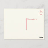 Dank u roze kersenbloesem bloemenbruiloft briefkaart (Achterkant)