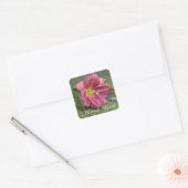 Dank U Roze Lelie Bloem Sticker (Envelop)