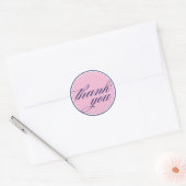 Dank u roze marine sticker (Envelop)