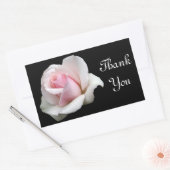 Dank u Roze Rose Groet Sticker Label (Envelop)