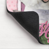 Dank u - Roze Tulpen - Bichon Frise Muismat (Hoek)