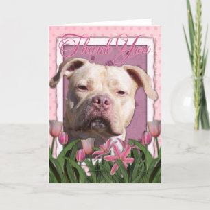 Dank u - Roze Tulpen - het Meisje van Pitbull - Bedankkaart