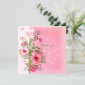 Dank u roze vintage (Staand voorkant)