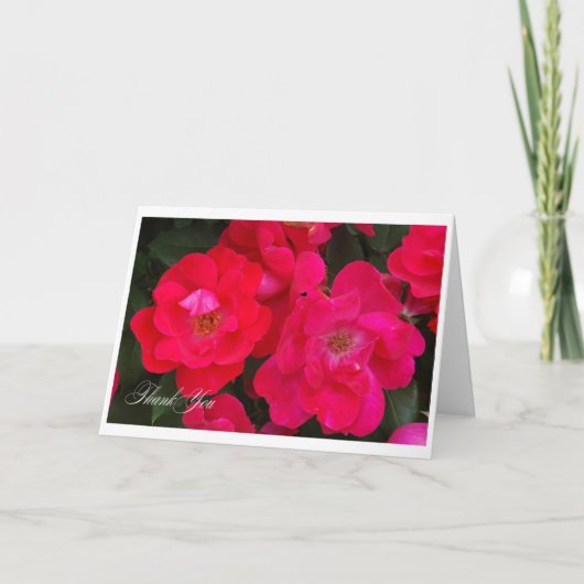 Dank u rozen bedankkaart (Voorkant)