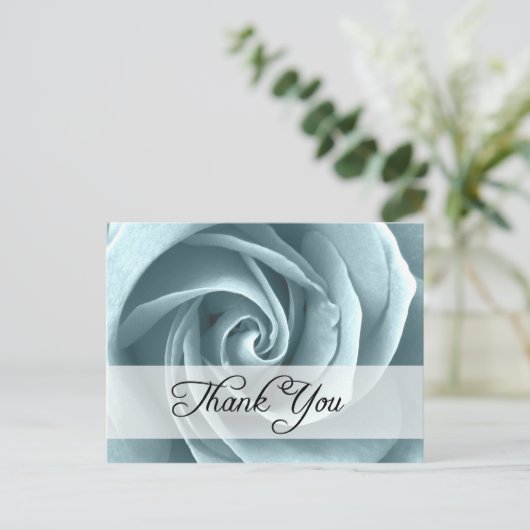 Dank u : rozen : briefkaart (Staand voorkant)