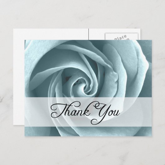 Dank u : rozen : briefkaart (Voorkant / Achterkant)