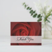 Dank u : rozen : briefkaart (Staand voorkant)