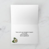 Dank u rozen voor nicht bedankkaart (Binnen)