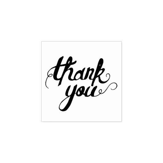 Dank u Rubber Stamp Rubberstempel (Afrduk)