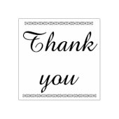 Dank u rubberen stempel (Afrduk)