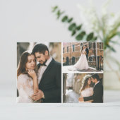 Dank u rustieke Boho pijlen & bloemenbruiloft Bedankkaart (Staand voorkant)