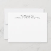 Dank u Rustieke Houten Strijklichten Baby Nota Kaa Notitiekaartje (Achterkant)