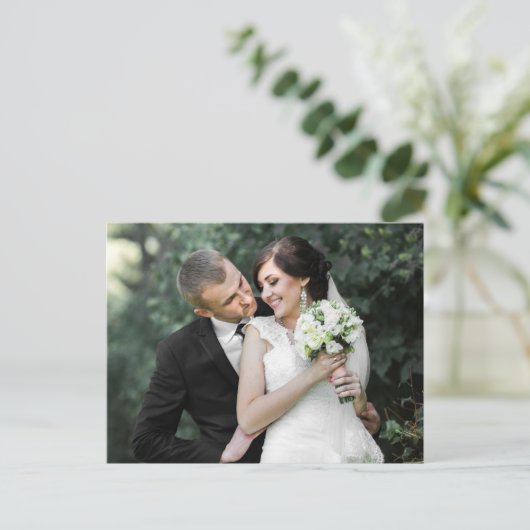 Dank u Rustieke Southern Cotton & Wood Passen getr Briefkaart (Staand voorkant)