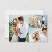 Dank u rustieke turquoise veer pijl foto bedankkaart (Voorkant)