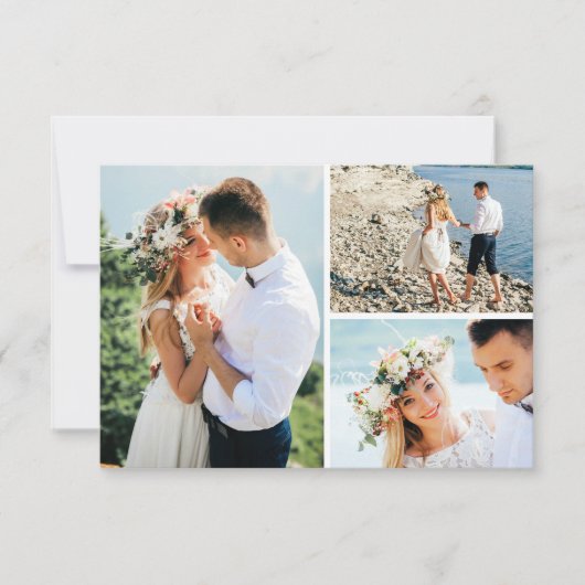 Dank u rustieke turquoise veer pijl foto bedankkaart (Voorkant)