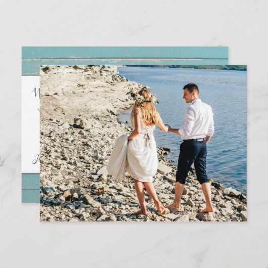 Dank u rustieke turquoise veren boho pijl briefkaart (Voorkant / Achterkant)