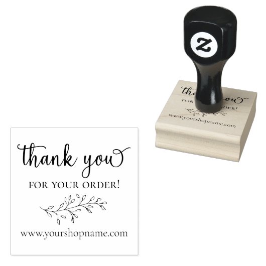 Dank u rustige stempel voor kleine bedrijven (Gestempeld)